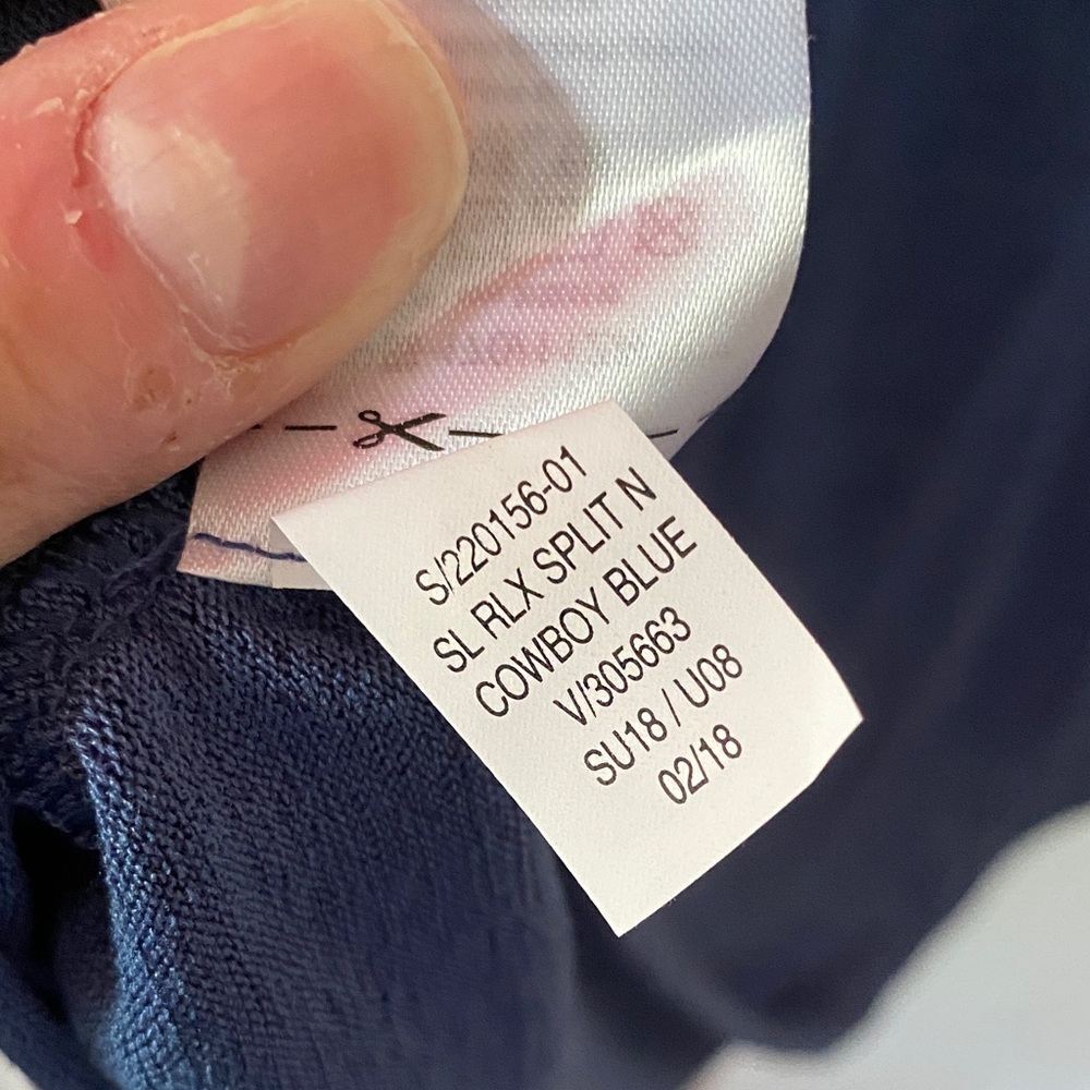 Old Navy Blue V-Neck Sleeveless Blouse - Picture 7 of 7